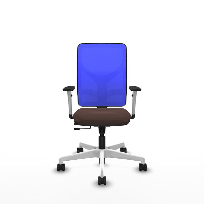 PIQUERAS Y CRESPO Silla de oficina Motilla con mecanismo Sincro/Traslack Marrón y Azul PIQUERAS Y CRESPO Silla de oficina Motilla con mecanismo Sincro/Traslack Marrón y Azul