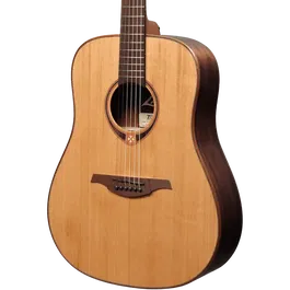 LAG Guitarra Acústica Tramontane 118 Dreadnought Folk Natural (Zurdos) Cedro Rojo Macizo