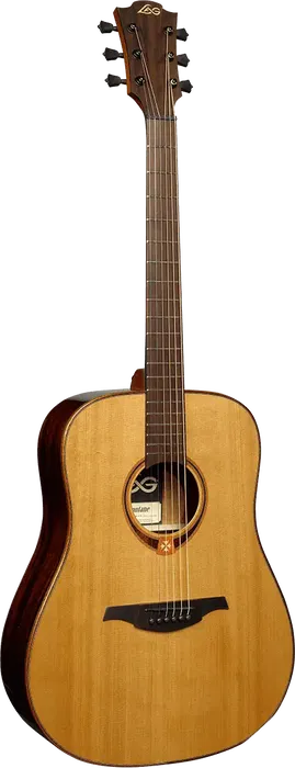 LAG Guitarra Acústica Tramontane 118 Dreadnought Folk Natural (Zurdos) Cedro Rojo Macizo