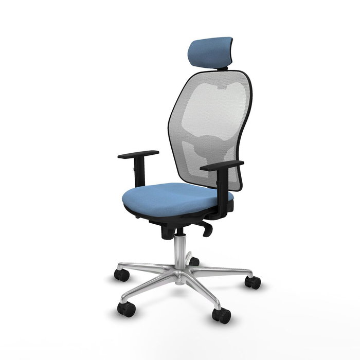 PIQUERAS Y CRESPO Silla de oficina Jorquera Azul cielo y Blanco