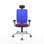 PIQUERAS Y CRESPO Silla de oficina Motilla con Mecanismo Sincro, Morado y Azul