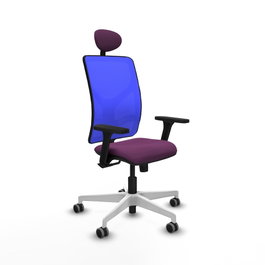 PIQUERAS Y CRESPO Silla de oficina Motilla con Mecanismo Sincro, Morado y Azul