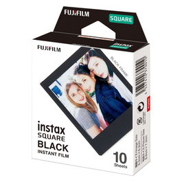 FUJIFILM Película Instax Square SQ6/SQ10/SQ20, Marco Negro, 10 Unidades, 62 x 62 mm