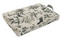 DKD Home Decor Green leaves Cojín Suelo Terraza y Jardín 40x25x4 cm Poliéster Crudo Verde
