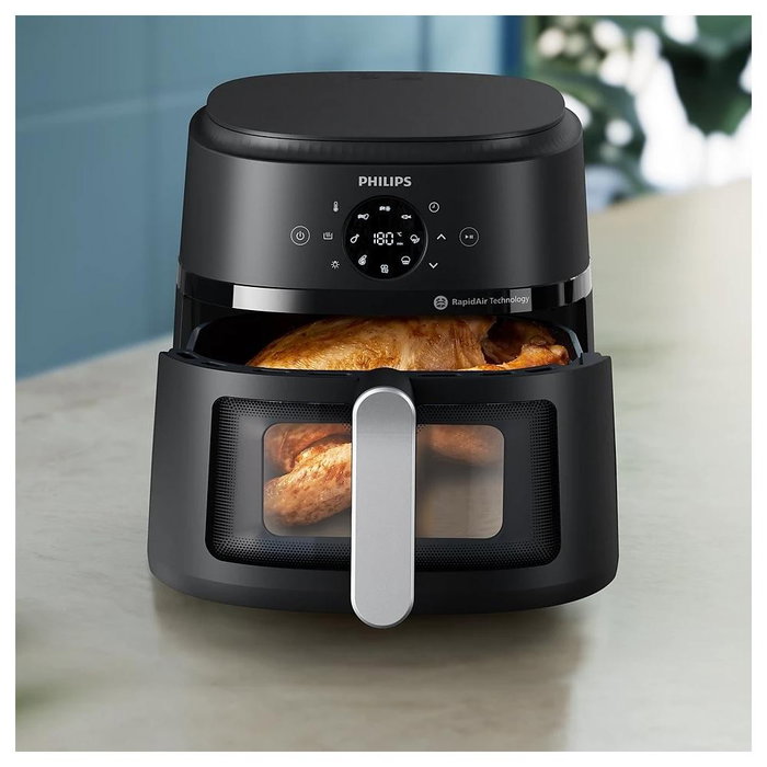 Philips Freidora de Aire Serie 2000 6,2L Negro