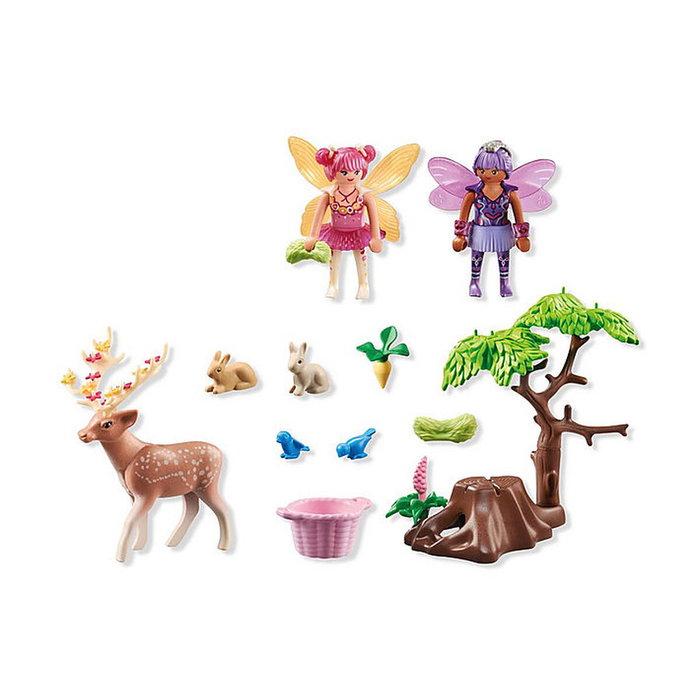 PLAYMOBIL Starter Pack Hadas con animales del bosque 71800