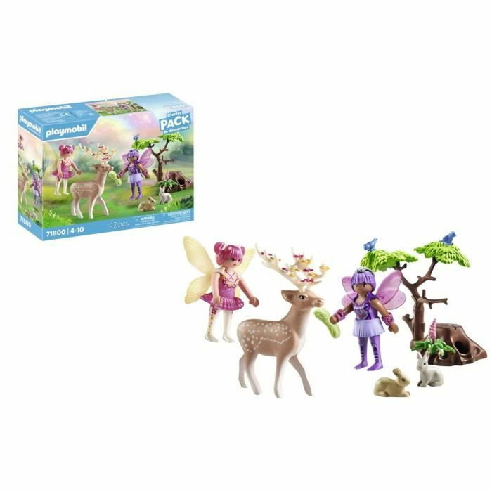 PLAYMOBIL Starter Pack Hadas con animales del bosque 71800
