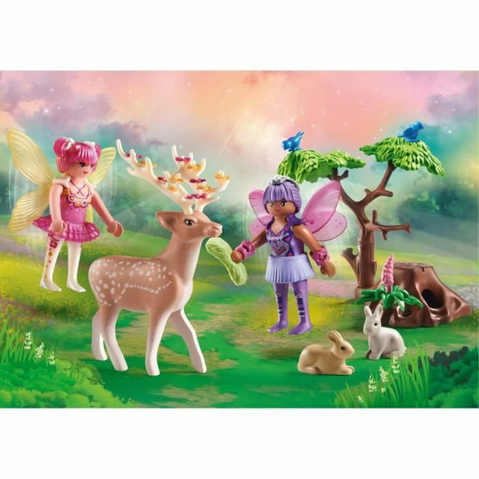 PLAYMOBIL Starter Pack Hadas con animales del bosque 71800