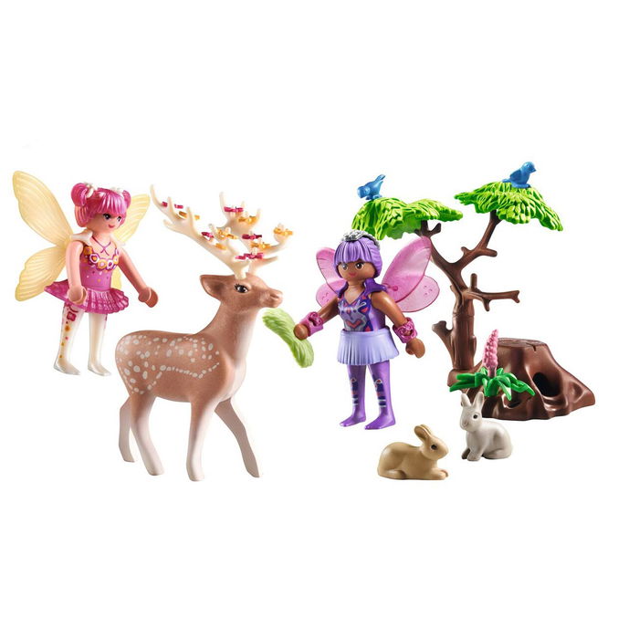 Playmobil Starter Pack Hadas Con Animales Del Bosque 71800