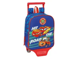 Safta Mochila con carro modelo 232, colección Cars 805, dimensiones 270x220x100 mm - Mochila escolar con ruedas