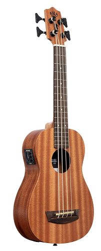 Ukelele Kala U-Bass Electrificado Wanderer Caoba Satinado