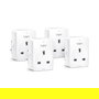 TP-Link Tapo P100 V1.2 (Pack de 4) Enchufe Inteligente WiFi para Interior Control por App Alexa Google Home Blanco