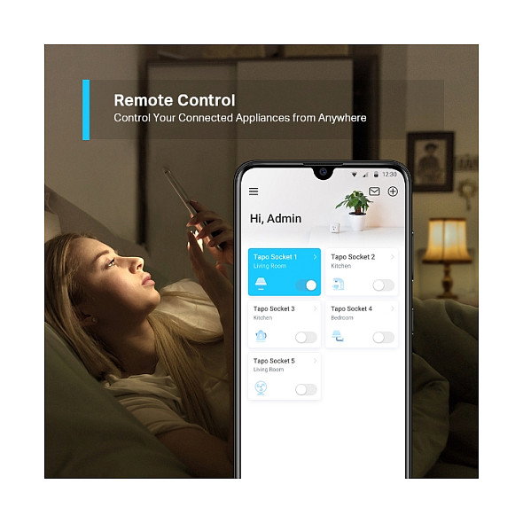 TP-Link Tapo P100 V1.2 (Pack de 4) Enchufe Inteligente WiFi para Interior Control por App Alexa Google Home Blanco