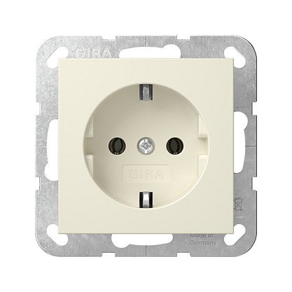 GIRA 418801 Enchufe Schuko System 55 Cremeweiß GIRA 418801 Enchufe Schuko System 55 Cremeweiß