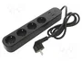 Gembird TSL-PS-S4U-01 Regleta Inteligente de 4 Tomas con Puertos USB
