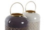 DKD Home Decor Portavelas de Aluminio Lacado Surtido de 2 Unidades