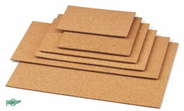 FAIBO Paquete de 10 planchas de corcho 20x30 cm, 4 mm grosor