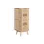 DKD Home Decor Cajonera de Abeto y Ratán Natural