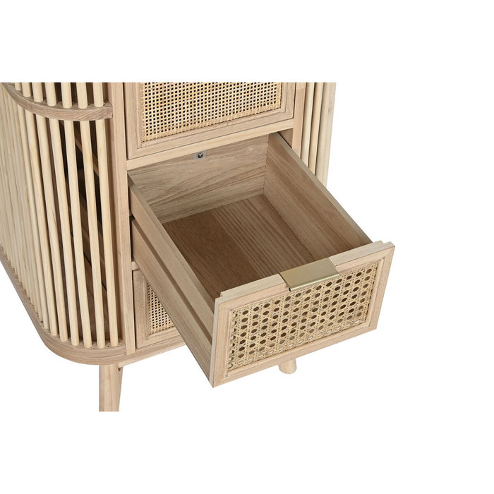 DKD Home Decor Cajonera de Abeto y Ratán Natural DKD Home Decor Cajonera de Abeto y Ratán Natural