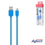AVANT CONNECT Cable Avant Micro USB a USB 1 Metro (1m) 2A Azul, para Carga y Sincronización de Datos