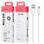 AVANT CONNECT Cable Micro USB a USB de 1 Metro, Carga Rápida 2A, Blanco