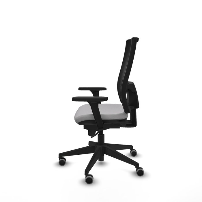 PIQUERAS Y CRESPO Silla de oficina Horna con mecanismo Sincro, Gris claro y Negro PIQUERAS Y CRESPO Silla de oficina Horna con mecanismo Sincro, Gris claro y Negro