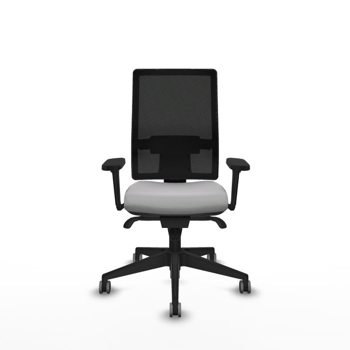 PIQUERAS Y CRESPO Silla de oficina Horna con mecanismo Sincro, Gris claro y Negro PIQUERAS Y CRESPO Silla de oficina Horna con mecanismo Sincro, Gris claro y Negro