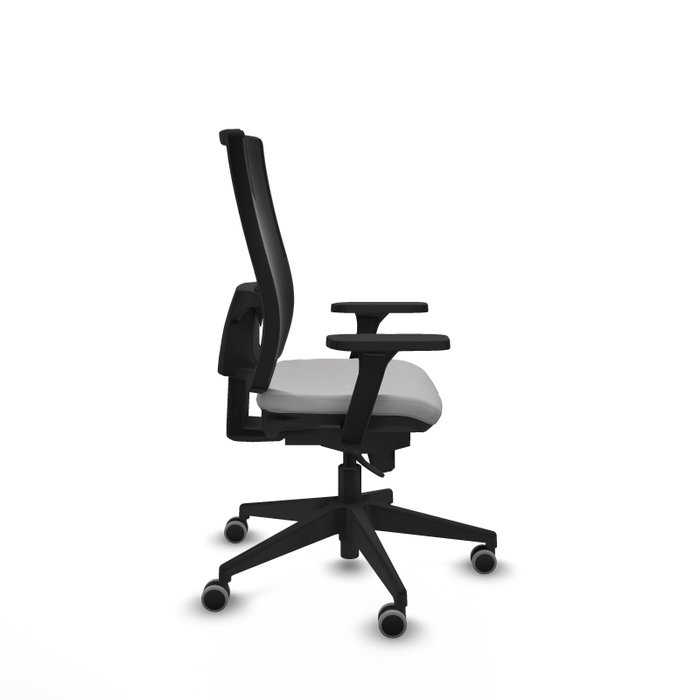 PIQUERAS Y CRESPO Silla de oficina Horna con mecanismo Sincro, Gris claro y Negro PIQUERAS Y CRESPO Silla de oficina Horna con mecanismo Sincro, Gris claro y Negro