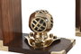 DKD Home Decor Set de 2 Sujetalibros de Latón y Sheesham Escafandra