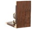 DKD Home Decor Set de 2 Sujetalibros de Latón y Sheesham Escafandra