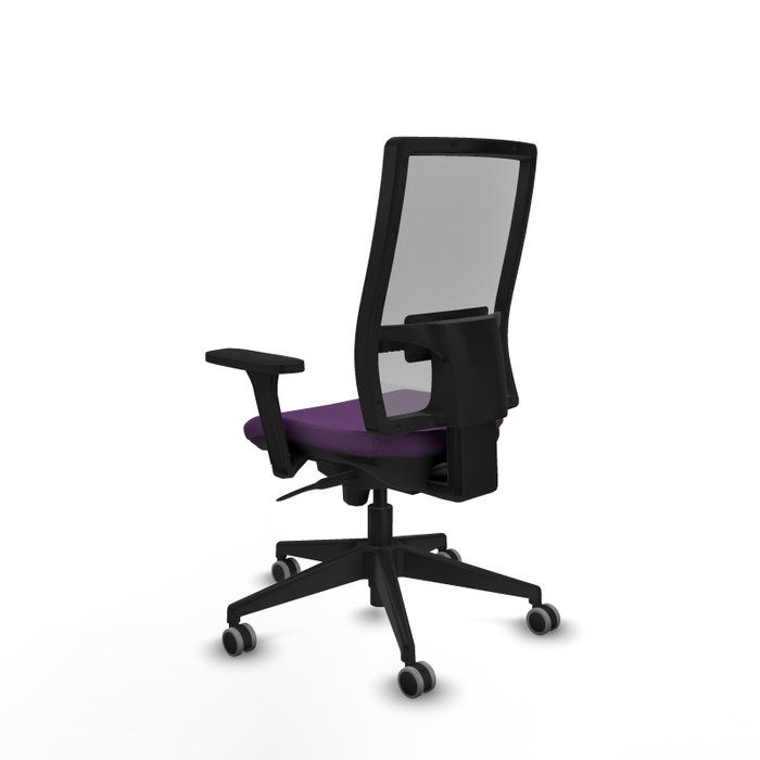 PIQUERAS Y CRESPO Silla de oficina Horna con mecanismo Sincro, Morado y Gris