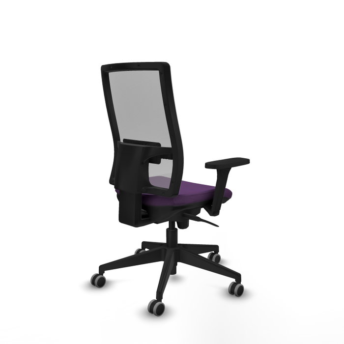PIQUERAS Y CRESPO Silla de oficina Horna con mecanismo Sincro, Morado y Gris