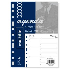 Finocam Recambio Anual Multifin 3002 para Agenda 11 Anillas 2027 155x215mm
