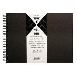 Album De Fotos Clairefontaine Diy Negro Tapa Dura 32X24 Cm 40H 185G
