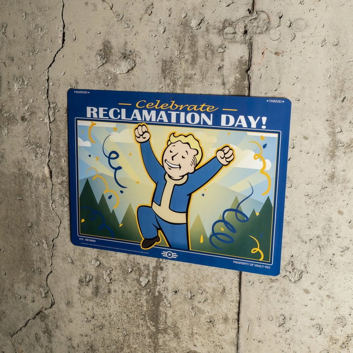 Trick Or Treat Studios Cartel de metal Fallout Reclamation Day