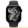 Apple Watch S11 Aluminium 42mm Diamantschwarz (Sportarmband schwarz) Reloj Inteligente