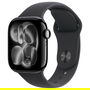 Apple Watch S11 Aluminium 42mm Diamantschwarz (Sportarmband schwarz) Reloj Inteligente