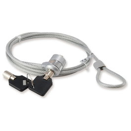 Conceptronic CCTK385 - Cable de Seguridad Kensington para Portátil, Acero 1.5m con 2 Llaves, Antirrobo para Ordenadores Portátiles