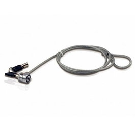 Conceptronic CCTK385 - Cable de Seguridad Kensington para Portátil, Acero 1.5m con 2 Llaves, Antirrobo para Ordenadores Portátiles