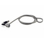Conceptronic Cable de seguridad con llave 1,5 m Negro/Gris