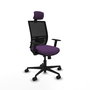 PIQUERAS Y CRESPO Silla de oficina Yunquera con mecanismo Sincro/Traslack, Morado y Negro
