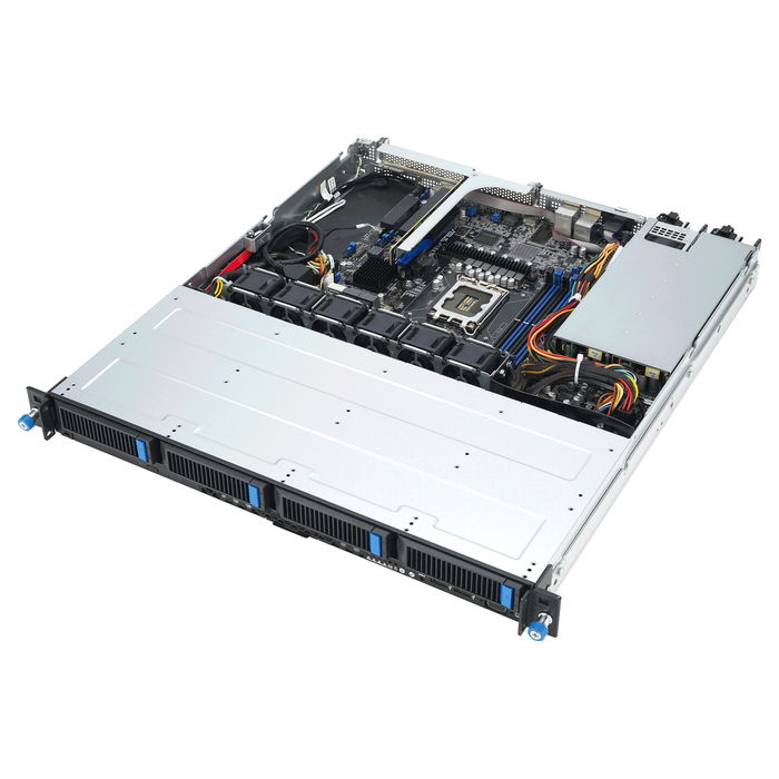 ASUS Barebone RS300-E12-RS4 para servidor rack 1U, con fuente de 450W 80+ Platinum, socket LGA 1700, compatible con DDR5 hasta 128 GB