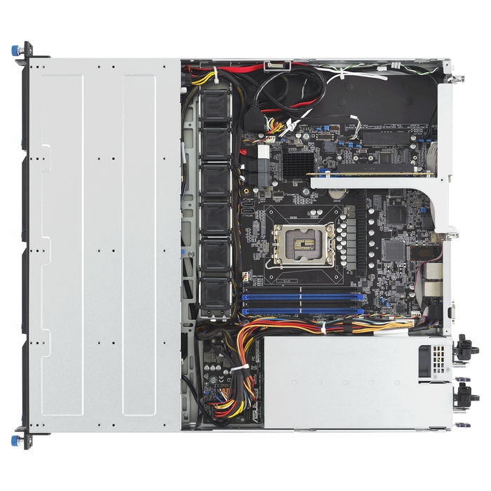 ASUS Barebone RS300-E12-RS4 para servidor rack 1U, con fuente de 450W 80+ Platinum, socket LGA 1700, compatible con DDR5 hasta 128 GB