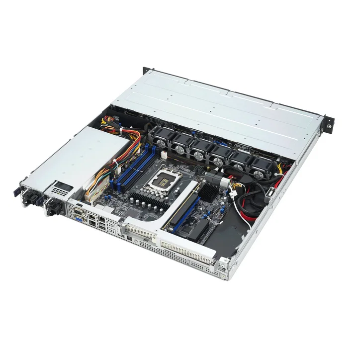 ASUS RS300-E12-RS4 Servidor en Rack 1U con Intel C262, Socket LGA 1700, DDR5 hasta 128GB, 4 Bahías Hot-Swap 3.5", SAS/SATA/NVMe, Fuente 450W Platinum