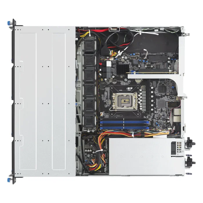 ASUS RS300-E12-RS4 Servidor en Rack 1U con Intel C262, Socket LGA 1700, DDR5 hasta 128GB, 4 Bahías Hot-Swap 3.5", SAS/SATA/NVMe, Fuente 450W Platinum