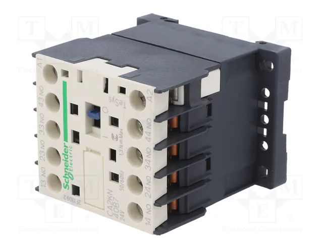 SCHNEIDER ELECTRIC Contactor TeSys D CA2KN40B7 4-polar 10A 24VAC