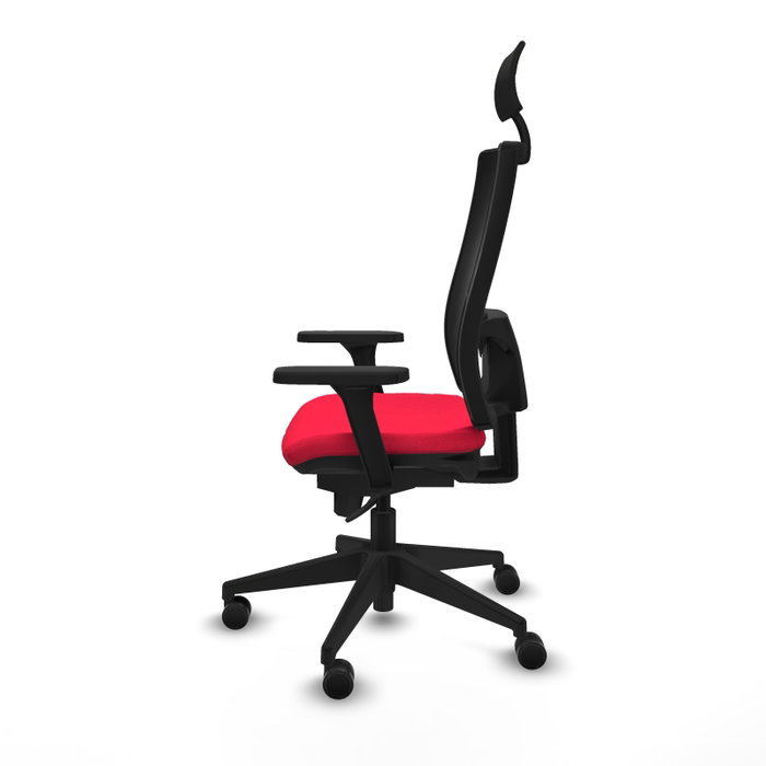 PIQUERAS Y CRESPO Silla de oficina Horna con mecanismo Sincro, Rojo y Negro PIQUERAS Y CRESPO Silla de oficina Horna con mecanismo Sincro, Rojo y Negro