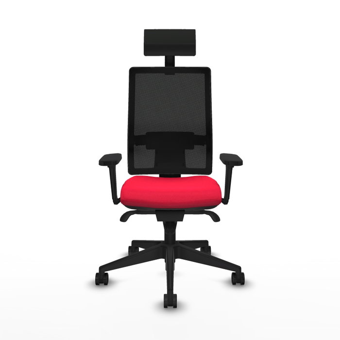 PIQUERAS Y CRESPO Silla de oficina Horna con mecanismo Sincro, Rojo y Negro PIQUERAS Y CRESPO Silla de oficina Horna con mecanismo Sincro, Rojo y Negro
