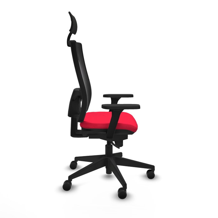 PIQUERAS Y CRESPO Silla de oficina Horna con mecanismo Sincro, Rojo y Negro PIQUERAS Y CRESPO Silla de oficina Horna con mecanismo Sincro, Rojo y Negro