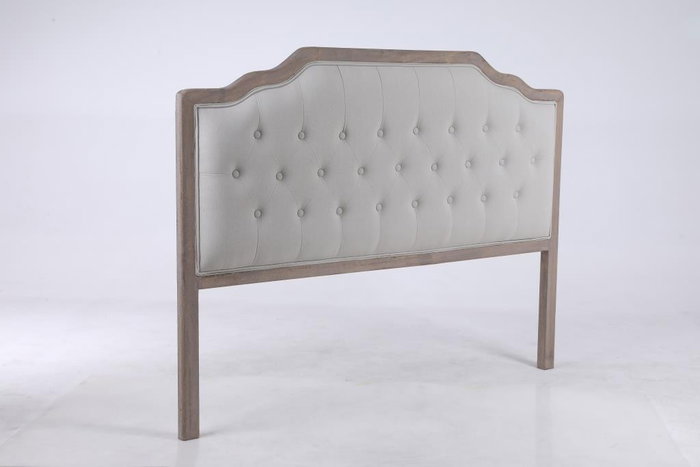 DKD Home Decor Cabecero de Cama Roble y Poliéster Beige 180x10x120